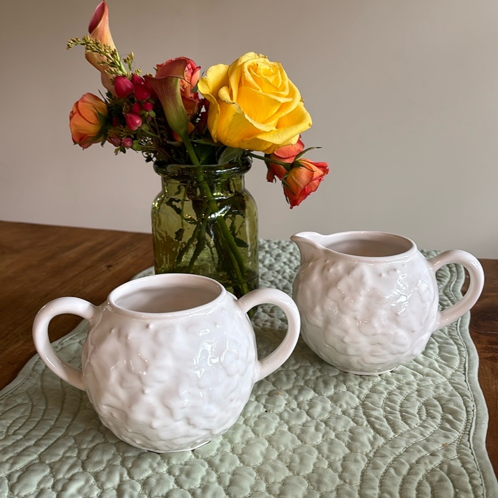 Bordallo Pinheiro Sugar & Creamer